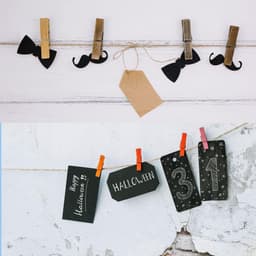 Houten Mini Haringen - Kleine Houten Knijpers - Kleding Ophangen - Duurzaam Hardhout - 3.5 cm - Natuurlijk Hout — thumbnail 4