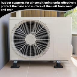 Trillingsdempers - Rubberen Lagers - Airco Stabiliseren - Buitenunit Ondersteuning - 4 Stuks - Zwart — thumbnail 4
