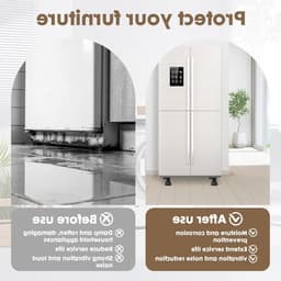 Trillingsdempers voor wasmachines en drogers, 4 antislipmatten, verstelbare hoogte, universele anti-vibratiedempers voor optimale stabiliteit en geluidsreductie — thumbnail 2