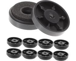 Luidspreker Isolatie Voetjes - Geluidsbasis Mat - Trillingen Dempen - Tot 150 Lbs Draagvermogen - 2.9 cm - Zwart