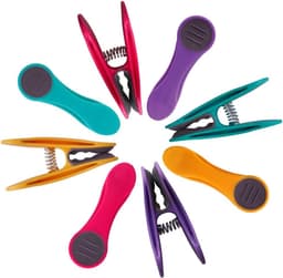 Wasknijpers Set - Kledingklemmen - Kleding Drogen - Zachte Siliconen Grip - 48 Stuks - Paars Grijs — thumbnail 4