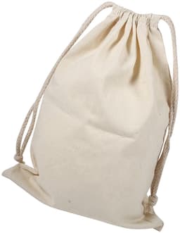Dailygoods- Waszak Dikke Canvas Katoenen Tas - Opbergtas voor Wasgoed - Huishoudelijke Waszak - Trekkoordsluiting - 22 * 28 cm - Biologisch Materiaal — thumbnail 3