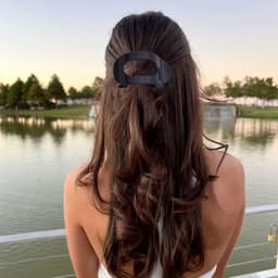 Platte haarspelden - Klaauwspelden - Haar stylen - Antislip grip - 3 stuks - Zwart — thumbnail 3