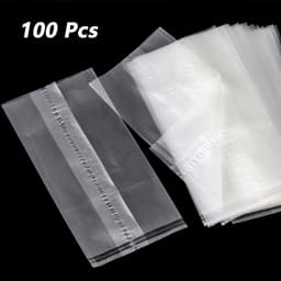 Oplosbare Zakken - Vis Aas - Karper Vissen - Milieuvriendelijk Materiaal - 100 Stuks - Transparant — thumbnail 2
