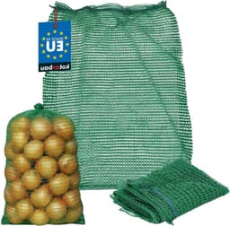 Raschel Zakken - Groente Netten - Opslag Groenten - Goede Luchtcirculatie - 35 x 50 cm - Groen — thumbnail 1