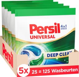 Persil Discs Universal - Wasmiddelcapsules - 4-in-1 Discs - Voor Alle Kleuren Was - Vlekverwijdering - 5 x 25 Wasbeurten — thumbnail 1