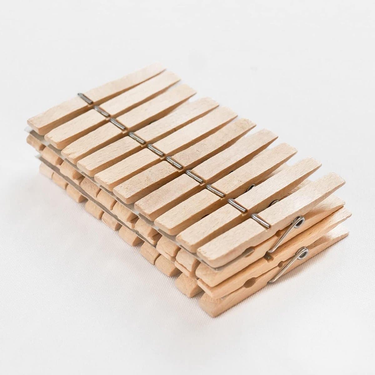 Wasknijpers Hout - Kledingknijpers - Was ophangen - Gemaakt in Duitsland - 7.2 cm - Bruin — afbeelding 1