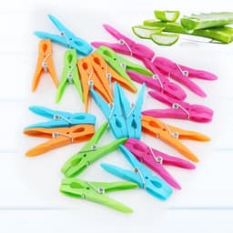 Wasknijpers Set - Kleding Speldjes - Kleding Drogen - Zware Veer - 24 Stuks - Kleurrijk — thumbnail 2