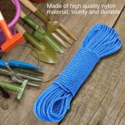 Kledinglijn Touw - Kampeerkoord Breikous - Buiten Droge Kleding - Duurzaam Nylon Materiaal - 20 Meter Lengte - Felle Kleur — thumbnail 4