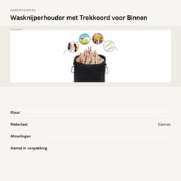 Dailygoods- Wasknijperhouder - Opbergtas - Waterdicht - Lichtgewicht - Duurzaam - 20 cm hoog / 28 cm diameter - Opbergzak — thumbnail 4