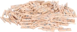 Houten Wasknijpers - Mini Knijpers - Huisdecoratie Maken - Gemaakt van Populierenhout - 100 stuks - Natuurlijk — thumbnail 5