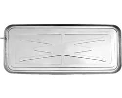 Opvangbak Airco Buitenunit - Lekbak Condenswater - Voorkomt Lekkage - Roestvrij Staal - 84x37.5x2.5 cm - Zilverkleurig