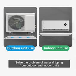 Condensopvangbak Airco - Lekbak Warmtepomp - Water Opvangen - Lekvrije Afvoer - 815x330mm of 930x430mm - Zwart — thumbnail 3