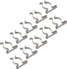 Veerklemmen Set - Gereedschap Clips - Gereedschap Opbergen - Sterk Mangaanstaal - 10 Stuks - Zilver — thumbnail 4