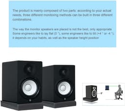 Subwoofer Isolatie Pad - Vibratie Demper - Geluid Verbeteren - Hoge Dichtheid Schuim - 30x17x4 cm - Zwart — thumbnail 4