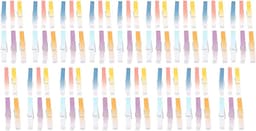 100PCS Wasknijpers, Kleurgegradueerde Houten Wasknijpers, Multifunctionele Kledingclips Voor Klaslokalen, Keukens, Tuinen, Kantoren, Ambachten — thumbnail 1