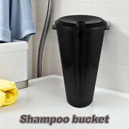 Mobiele Haarwasbak - Draagbare Shampoobak - Thuis Haar Wassen - Met Afvoerslang - 15 Liter Inhoud - Zwart — thumbnail 2