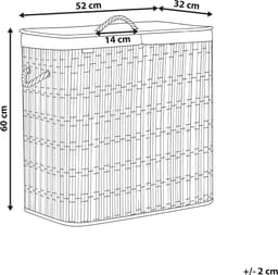 ARRAIAS - Wasmand - Bruin - 100 l - Polyester — thumbnail 2