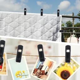 24 Stuks Niet-Slip Plastic Kledingknijpers, Sterke Multifunctionele Knijpers voor Handdoeken, Sokken en Hoeden — thumbnail 3