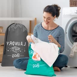 Waszak voor Vuile Kleding, Compact en Handig voor Reizen, Kamperen en Sport, Beschikbaar in 2 Maten voor Droge en Nat Kleding — thumbnail 5