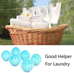 6 Stuks Verwijderen Haar In Wasmachine Kleding Was Pluisballen Wasbal Reinigingsbal Wasballen Herbruikbaar Verwijdert Huisdier Haar Pluis Pluisontsmetting Duurzaam Plastic Kleding Wassen Ontharing — thumbnail 5
