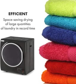 Compacte wasdroger met luchtafvoer, 850W en 2,5 kg capaciteit — thumbnail 4