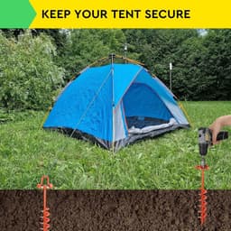 Grondankers-Verstelbare riemen-Draaihulp-Trampoline bevestiging-Fixatie van tuinhuis, schommels-Set van 2 — thumbnail 4