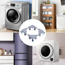Washing Machine Stand - Adjustable Dryer Stand with 4 Heavy Feet - Increase 18cm/7inch Height - Max Load 400kg - Base Stand for Refrigerator - Household Appliances - Moendergo — thumbnail 3