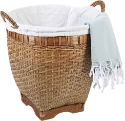 Rotan wasmand Lea met handvat — thumbnail 1