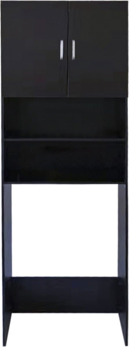 Wasmachine kast ombouw meubel - zwart — afbeelding 1