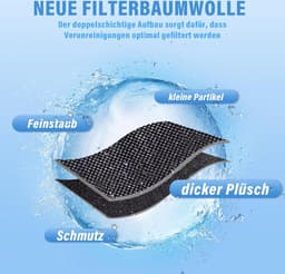 4 stuks droogfilters, voor Miele T1 wasdroger, wasdroger sokkelfilter, sponsfilter, filtermat voor een langere levensduur van de droger (207 mm x 157 mm x 30 mm) — thumbnail 2