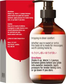 Sensuele Massageolie voor Ontspanning en Hydratatie - 200 ml vanille geur — thumbnail 2