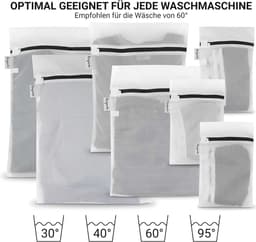 Wasnetten Set van 8 - Universele Waszakken voor de Wasmachine - Duurzaam en Fijnmazig — thumbnail 4