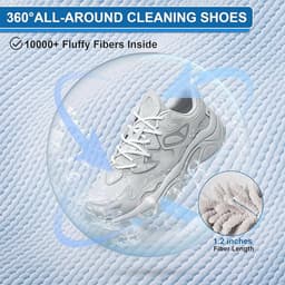 Schoenwaszakken voor de wasmachine - Herbruikbaar wasnet voor sneakers met 360°-reinigingsborstel — thumbnail 5