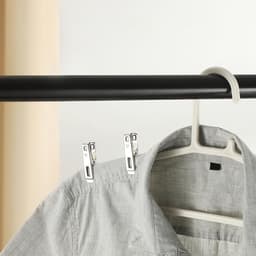 25 stuk wasknijper - knijper- roestvrijstalen wasknijpers - Hartvormige platte knijpers - Veerbelaste windbestendige knijpers - roestvrijstalen knijper - te gebruiken als sluitknijpers voor voedsel- en snackzakjes roestvrij en duurzaam voor waslijnen — thumbnail 4