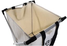 Benson Wasmand Profi - 1x opvang waszak - 60 Liter compartiment - Light - 39 x 38 x 60 cm - aluminium frame — thumbnail 3