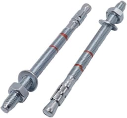 Wigankers M8 - Metalen pluggen - Beton bevestigen - Doorsteekmontage - 115 mm - Zilver — thumbnail 1