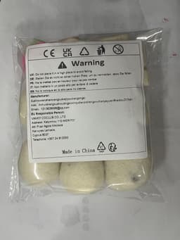 Pack van 6 wollen droogballen van 4cm - Natuurlijk wasmiddelvervanger voor droogtrommel, zachte en pluizige laundry, herbruikbaar en milieuvriendelijk — thumbnail 2