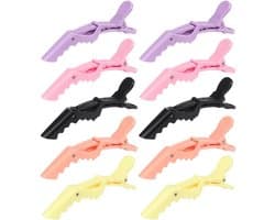 Professionele Haarklemmen Set - 10 Stuks Krokodillenklemmen voor Knippen en Stylen