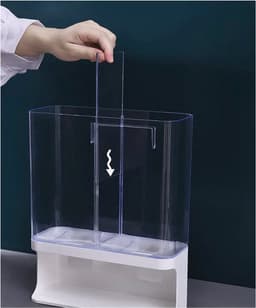 Wasmiddeldispenser - kunststof - wit — thumbnail 3
