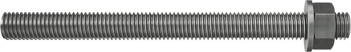Ankerstangen M10 x 130 RVS - Bevestigingsmateriaal voor Injectiemortel - 10 Stuks — afbeelding 1
