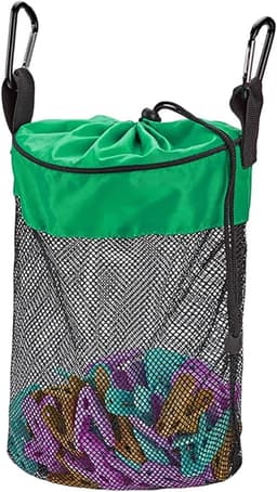 Wasknijper Tas - Opberger Houder - Kleding Ophangen - Ventilatie Stabiliteit - 20 x 15 x 5 cm - Groen — thumbnail 1