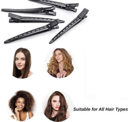 Krokodillentang Haarclips 3,5 inch voor Professionele Kapsels - Duurzame Metalen Clips voor Vrouwen en Meisjes — thumbnail 2