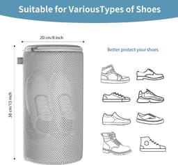 Wasmachine Zakken voor Sneakers en Schoenen - Beschermende Sneaker Wasmand 4 Stuks — thumbnail 2