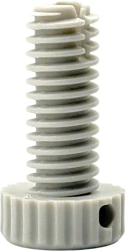 Fixem Stelpootje Wasdroger, Geschikt voor Bosch Siemens, 00611942, 611942 - Stel voetje, plastic schroef poot - Droger — thumbnail 5