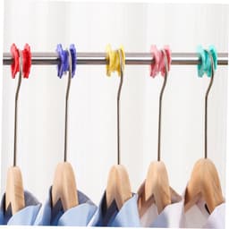 10 stuks - Bevestigingsgesp voor waslijn - winddicht - haak voor drogen met siliconen - antislip drooglijn - gemengde kleur — thumbnail 5