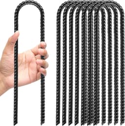 SnelShoppen - Pack van 8 Grondankers voor Trampoline, Tent, Rvs Grondankers, 30 cm Lang, 6 cm Breed, Stormbestendig, Voor Extreem Harde Grond — thumbnail 1