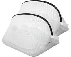 Shoe Wash Bags - 2 Pieces - Mesh Laundry Bags with Durable Zippers - Waszakken voor Schoenen - Opslagzak voor Sokken, Bh's en Kleding