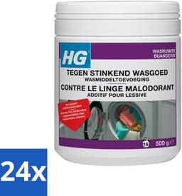 24 x HG Tegen Stinkend Wasgoed Wasmiddeltoevoeging 500 gr - Wasmiddel Tegen Geur - Wasmiddel Voor Stinkende Was - Wasverfrisser - Wasmiddel Toevoeging - Wasgoed Geur Neutraliseren — thumbnail 1