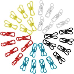 Ibenzoa® Veelzijdige set van 30 roestvrijstalen wasknijpers in bonte kleuren voor diverse toepassingen — thumbnail 1